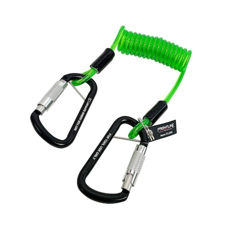 Frontline ToolGrip Coil Tool Tether 5 lbs with Double Self-locking Aluminum Carabiner TLC05